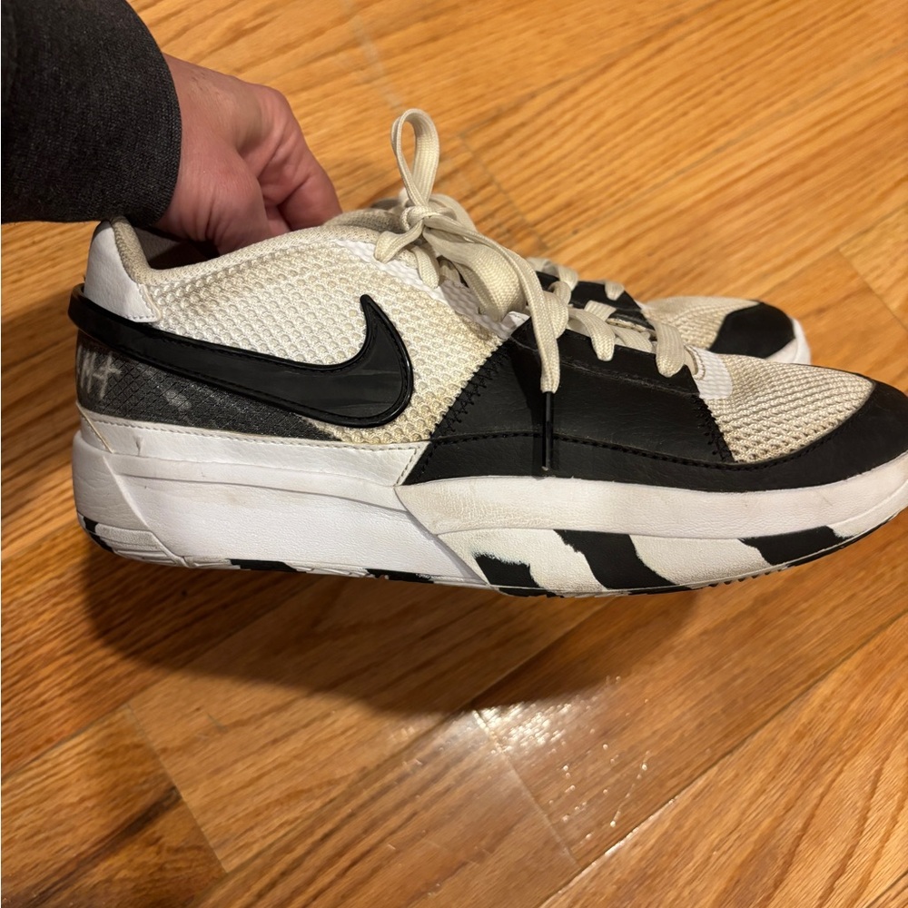Nike Black and Cream Athletic Shoes